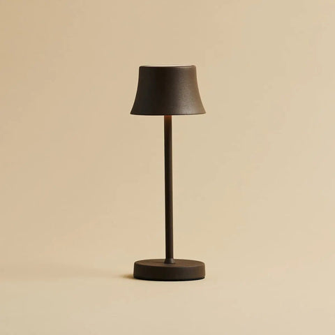 Combi set professionnel - 8 x de pijp mini moka marron marron les lampes de table et 1 x station de charge sans fil de station centrale avec Qi-technologie - parfait pour les restaurants, l'hospitalité et les hôtels
