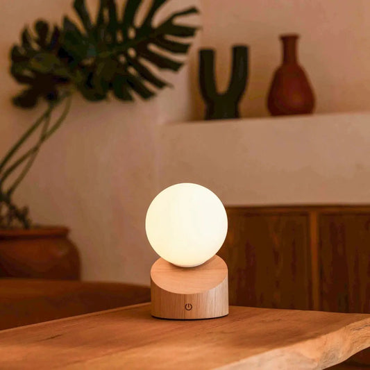 Lampe rechargeable élégante Morris – Conception sans fil, à intensité variable et respectueuse de l’environnement