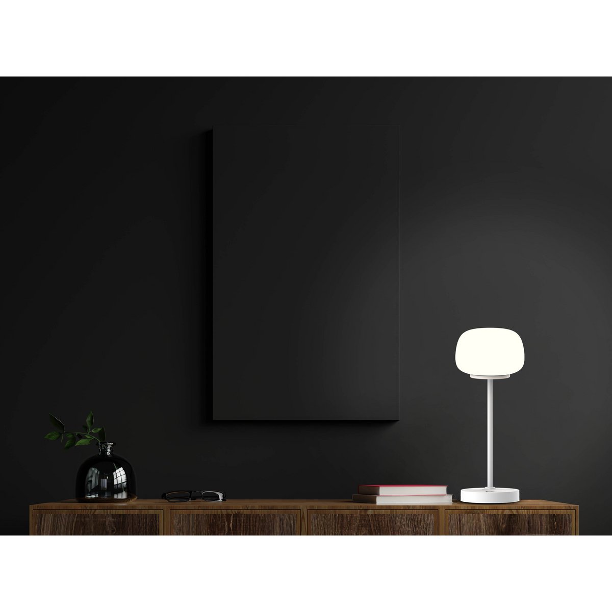Batterie à LED / lampe de table "Pina" - Blanc