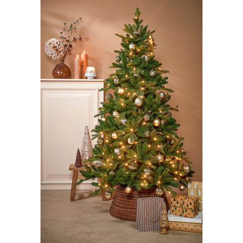 Sapin de Noël Artificiel Brampton Slim avec Éclairage LED - H185 x Ø114 cm - Vert