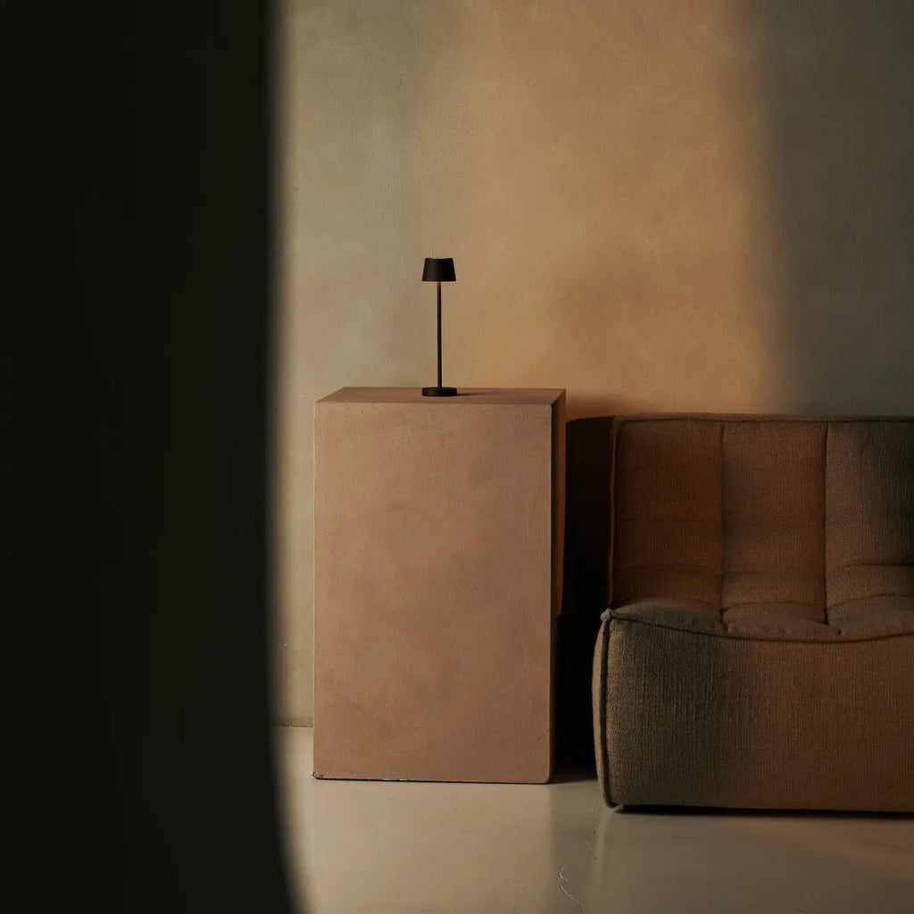 Combi Set Professional - 4 X Vondel Mini Mocha Brown Brown Rechargeable Table Lampes et 1 X Amstel Wireless Station Wireles