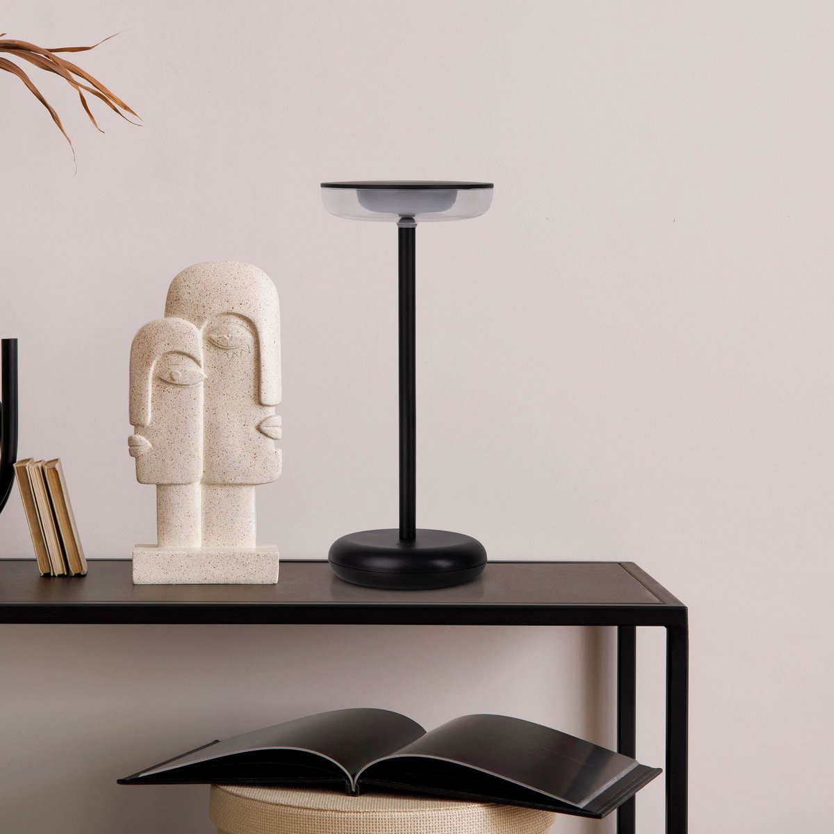 Lampe de table à batterie « PASI » - Noir