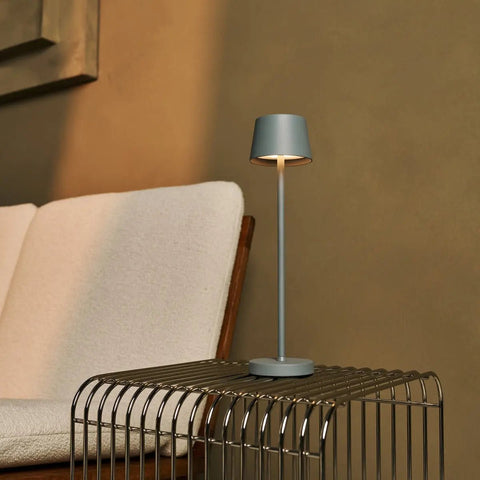 Vondel Mini Mouse Grey Grey Rechargeable et Lampe sans fil Perfectionne pour l'industrie hôtelière - rechargeable sans fil via la station de charge