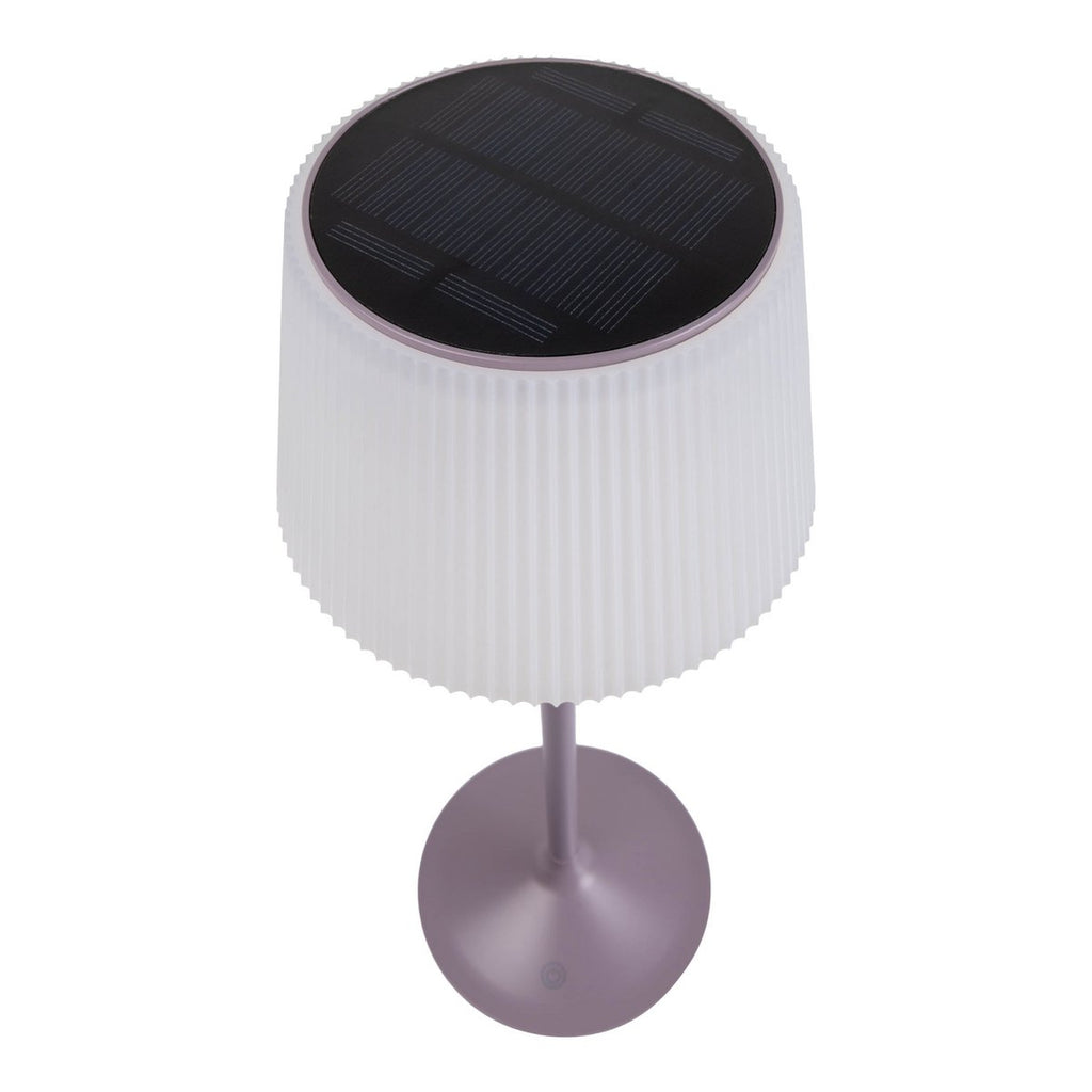 Lampe de batterie solaire "Emmi"  - Violet et blanc
