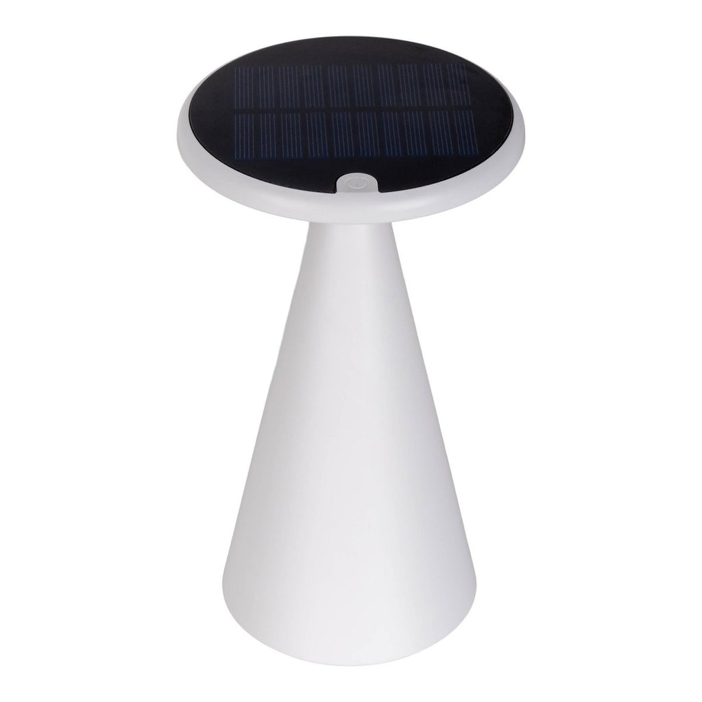 Lampe de table de batterie solaire légère PALU - Blanc pour Extérieur et Intérieur