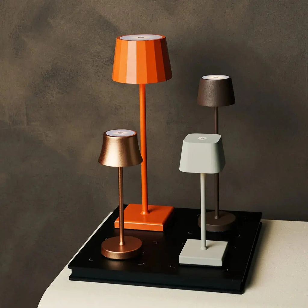 4× Vondel Mini Mouse Grey — Pack lampes rechargeables hôtel Tavellio