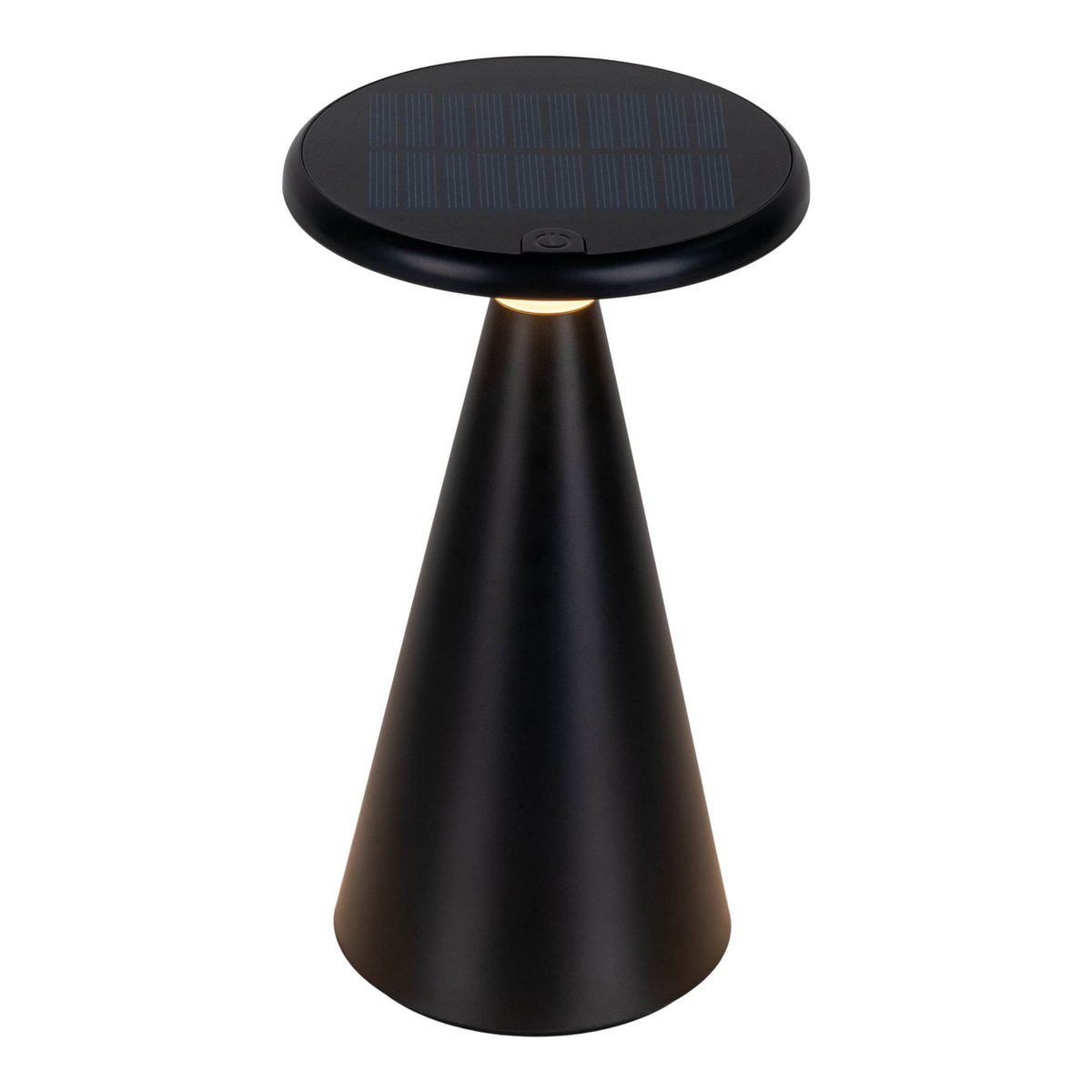 Lampe de table de batterie solaire légère PALU - Noir pour Extérieur et Intérieur