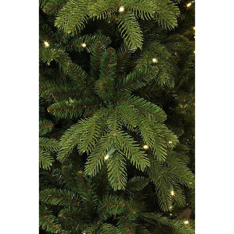 Sapin de Noël Artificiel Brampton Slim avec Éclairage LED - H185 x Ø114 cm - Vert