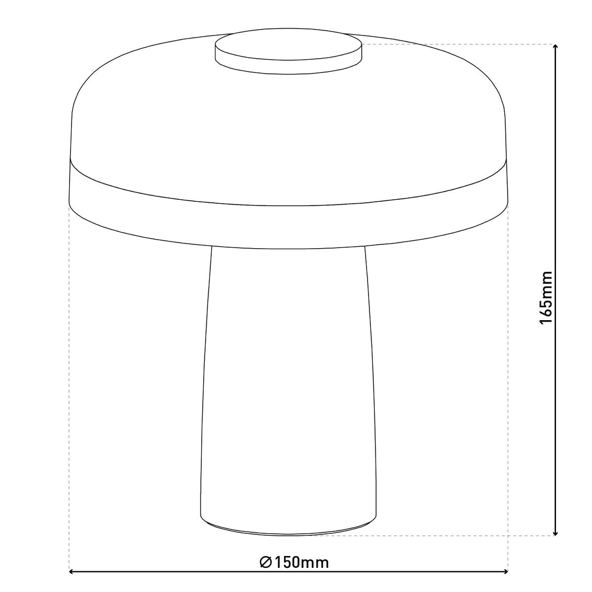 Lampe de table sans fil PILU - Noir
