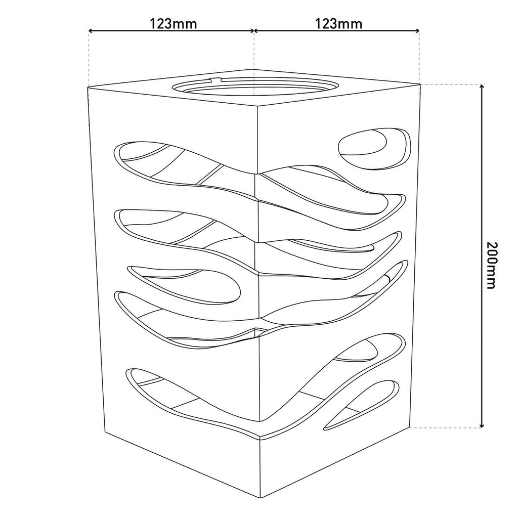 Décoration LED Lumière solaire "Hilda", 12,3 x 12,3 cm, 20 cm de haut, en plastique de haute qualité, à l'intérieur en...