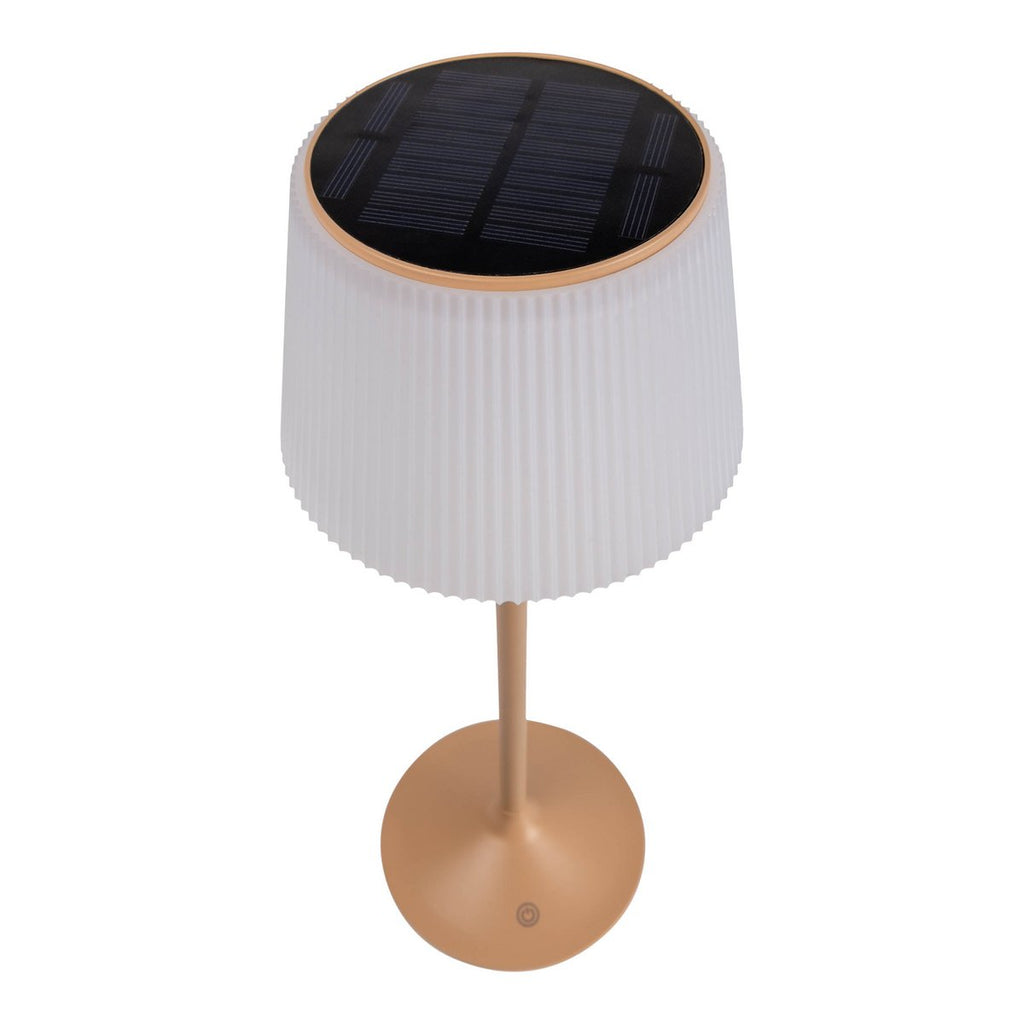 Lampe de batterie solaire "Emmi" - Marron et blanc