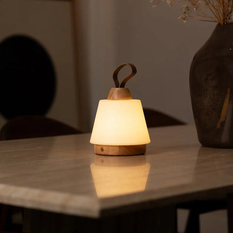 Lampe rechargeable Liv Light Brown – Bracelet en cuir, à intensité variable, sans fil