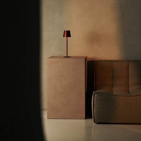 Bronze Jasper - lampe sans fil avec batterie L métal, malin et 3 étapes lumineuses