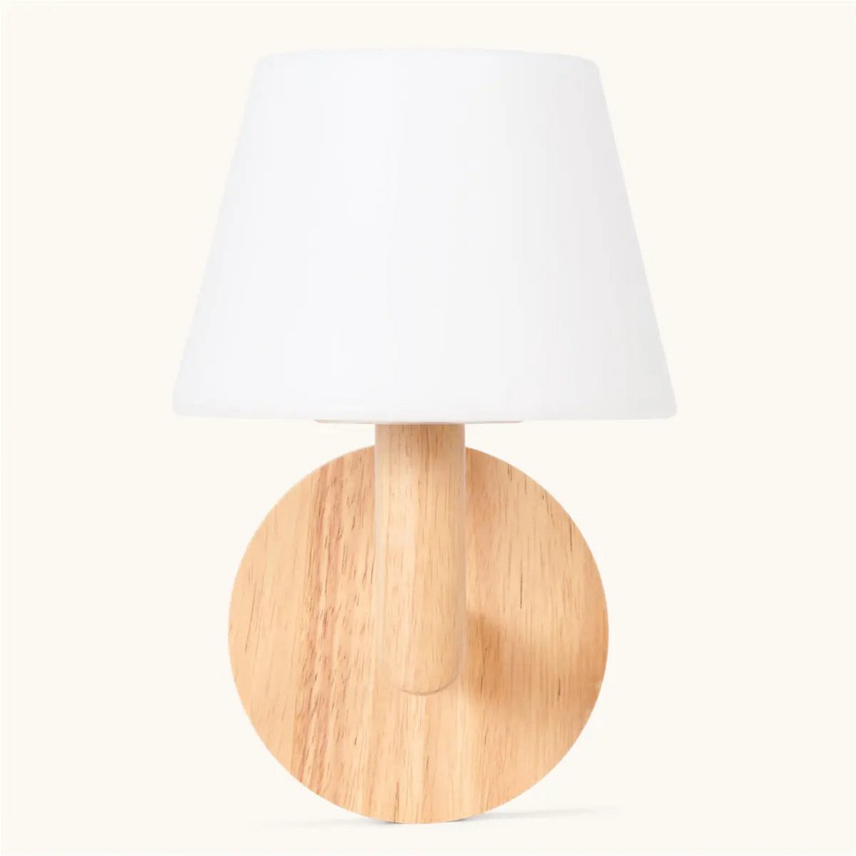 Lampe murale rechargeable en bois brun clair TED | Éclairage sans fil et dimmable