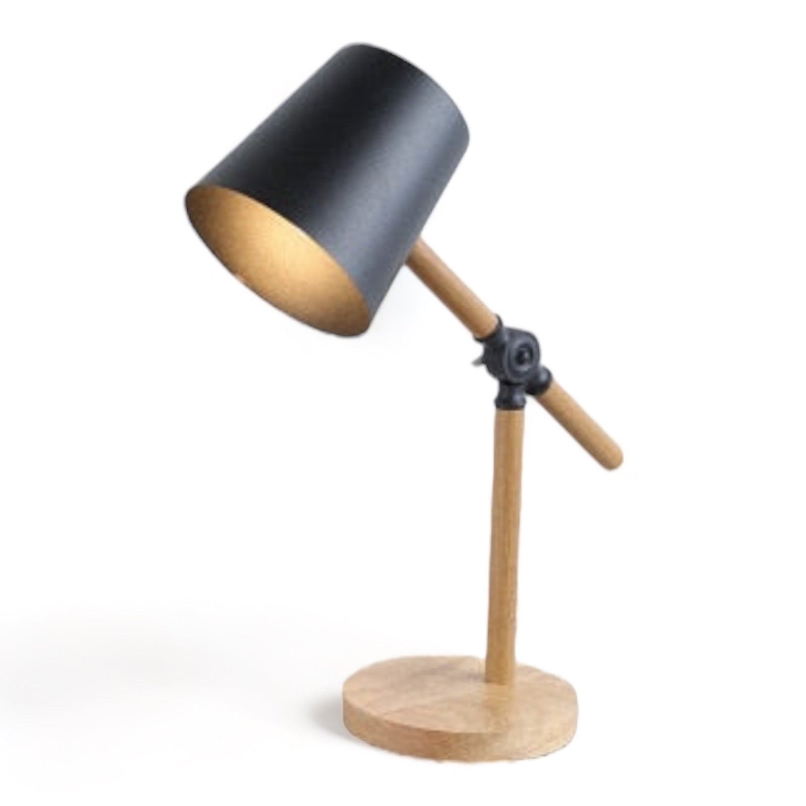 Lampe de Chevet Métal effet Bois