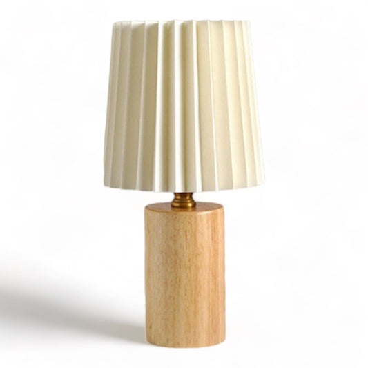 Webmarketpoint - Lampe de chevet Shabby en bois blanc et pâte de bois 36 cm  - Lampes à poser - Rue du Commerce