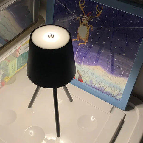 Lampe de Chevet Trépied Sans Fil.