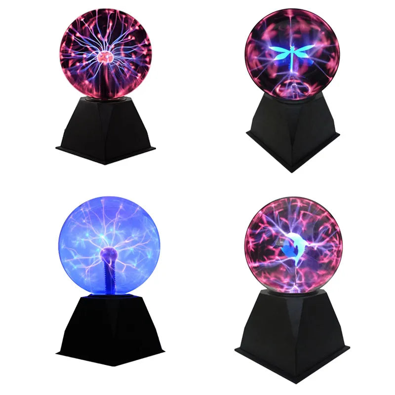 Touch Sensor Night Light USB Originality Magic Desk Light Children's Gift Party Bedroom Decor Glass Plasma Ball Lamp.