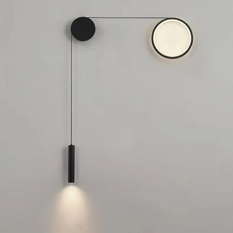 Nordic Led Wall Light Stair Aisle Creative Circle Sconce Modern Home Room Decor Lighting bedside Wall lamps.