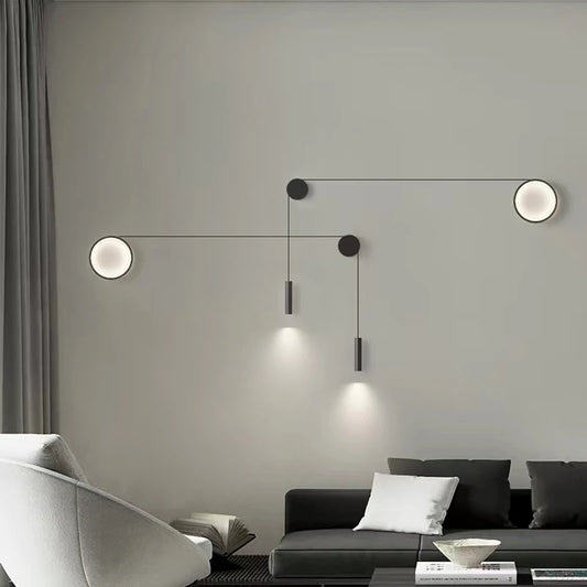 Nordic Led Wall Light Stair Aisle Creative Circle Sconce Modern Home Room Decor Lighting bedside Wall lamps.