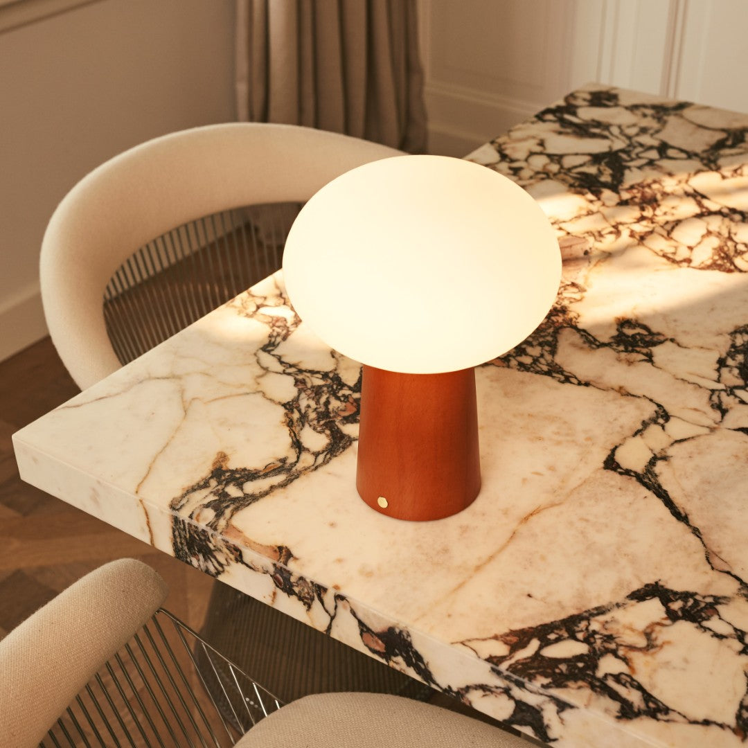 Max châtaignier en bois sans fil et lampe rechargeable - conception écologique