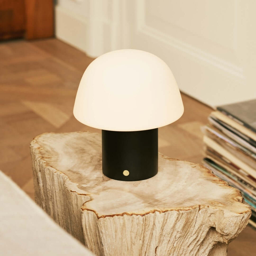 Lampe de table noire "Yannick" sans cordon