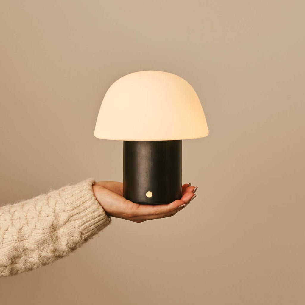 Lampe de table noire "Yannick" sans cordon