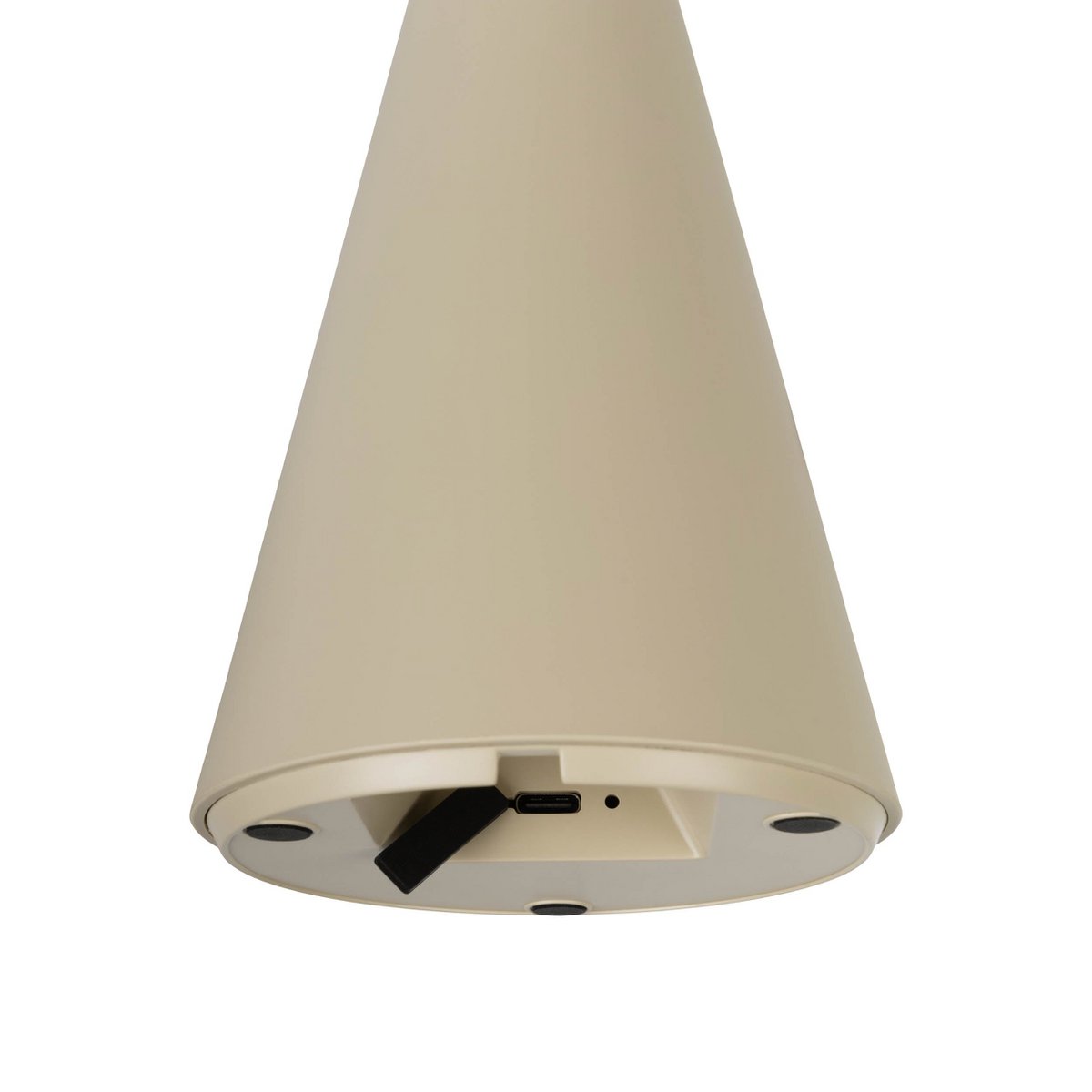 Lampe de table de batterie solaire Palu - Beige  pour Extérieur et Intérieur