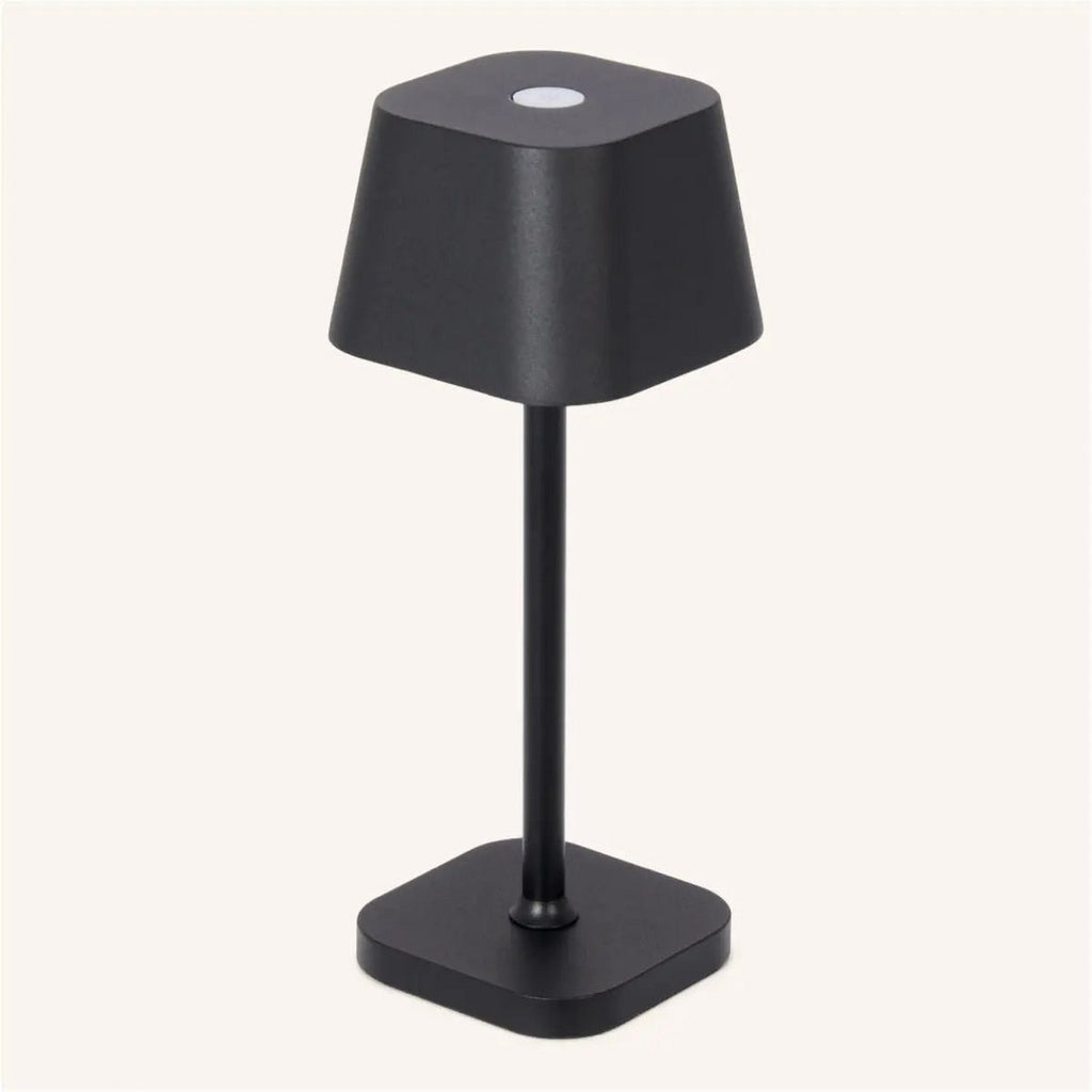 Lampe de table rechargeable noire Ava | Solution d'éclairage sans fil élégante