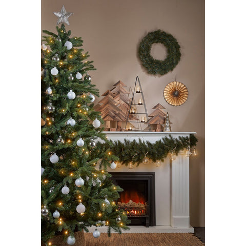 Sapin de Noël Artificiel Brampton avec Éclairage LED - H185 x Ø127 cm - Vert