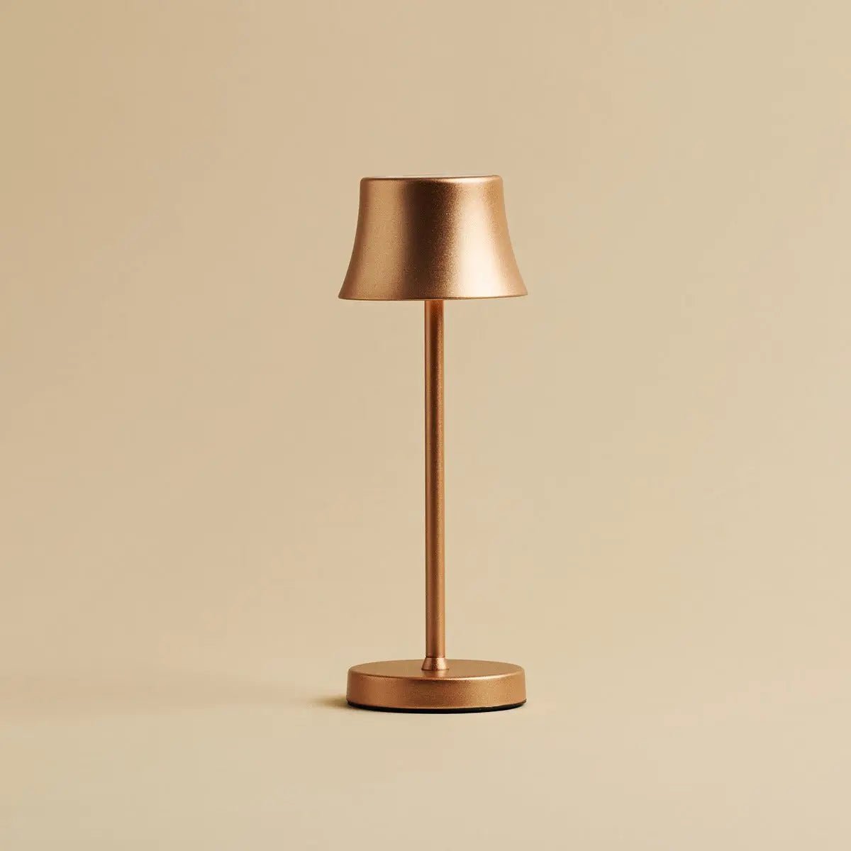 De Pijp Mini Copper Rechargeable Table Lampe - Charge sans fil, lampe dimmable et 3 couleurs lumineuses