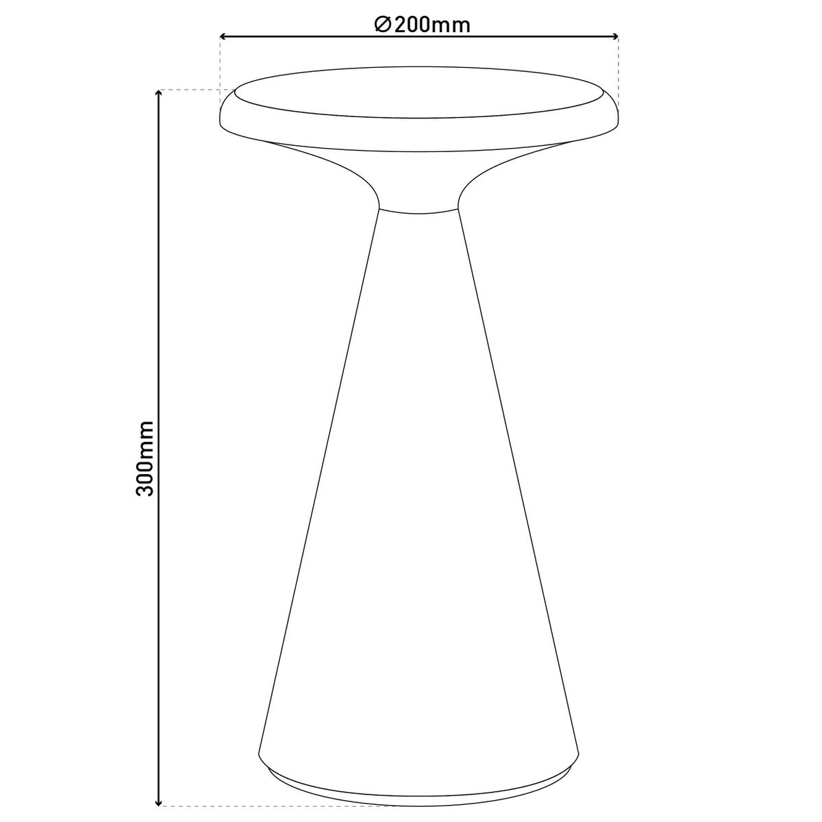 Lampe de table de batterie solaire Palu - Beige  pour Extérieur et Intérieur