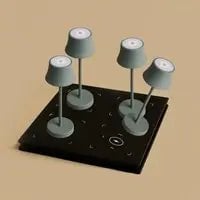 4× de Pijp Mini Souris Gris — Pack lampes rechargeables hôtel Tavellio