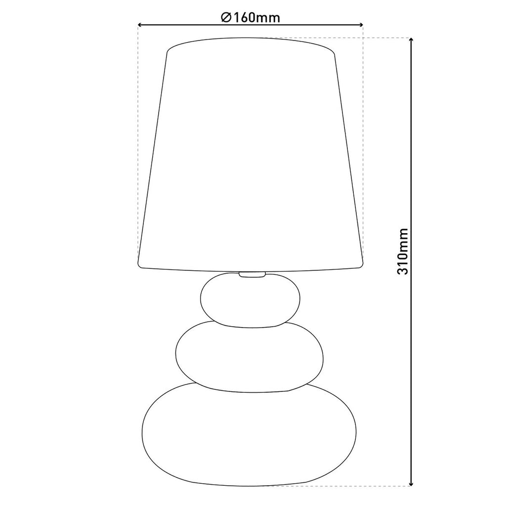 Lampe de table en céramique "Stoney"