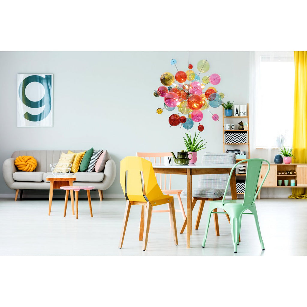 La lampe suspendu "EXPLOSION" colorée