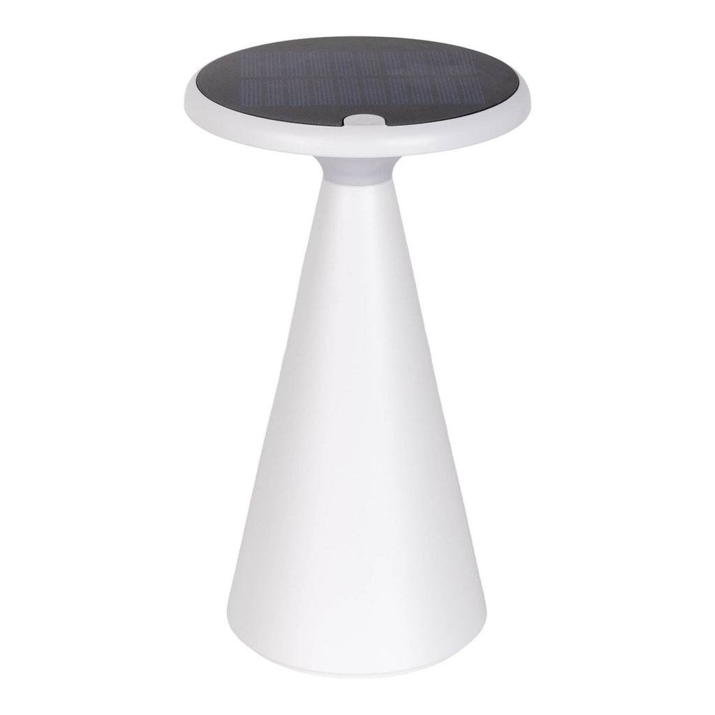 Lampe de table de batterie solaire légère PALU - Blanc pour Extérieur et Intérieur