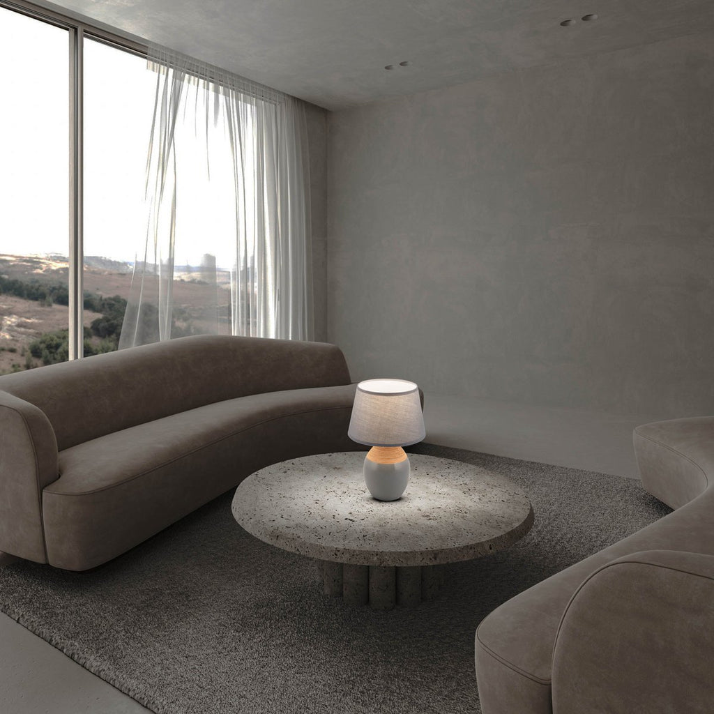 Lampe de table en céramique "tali" gris