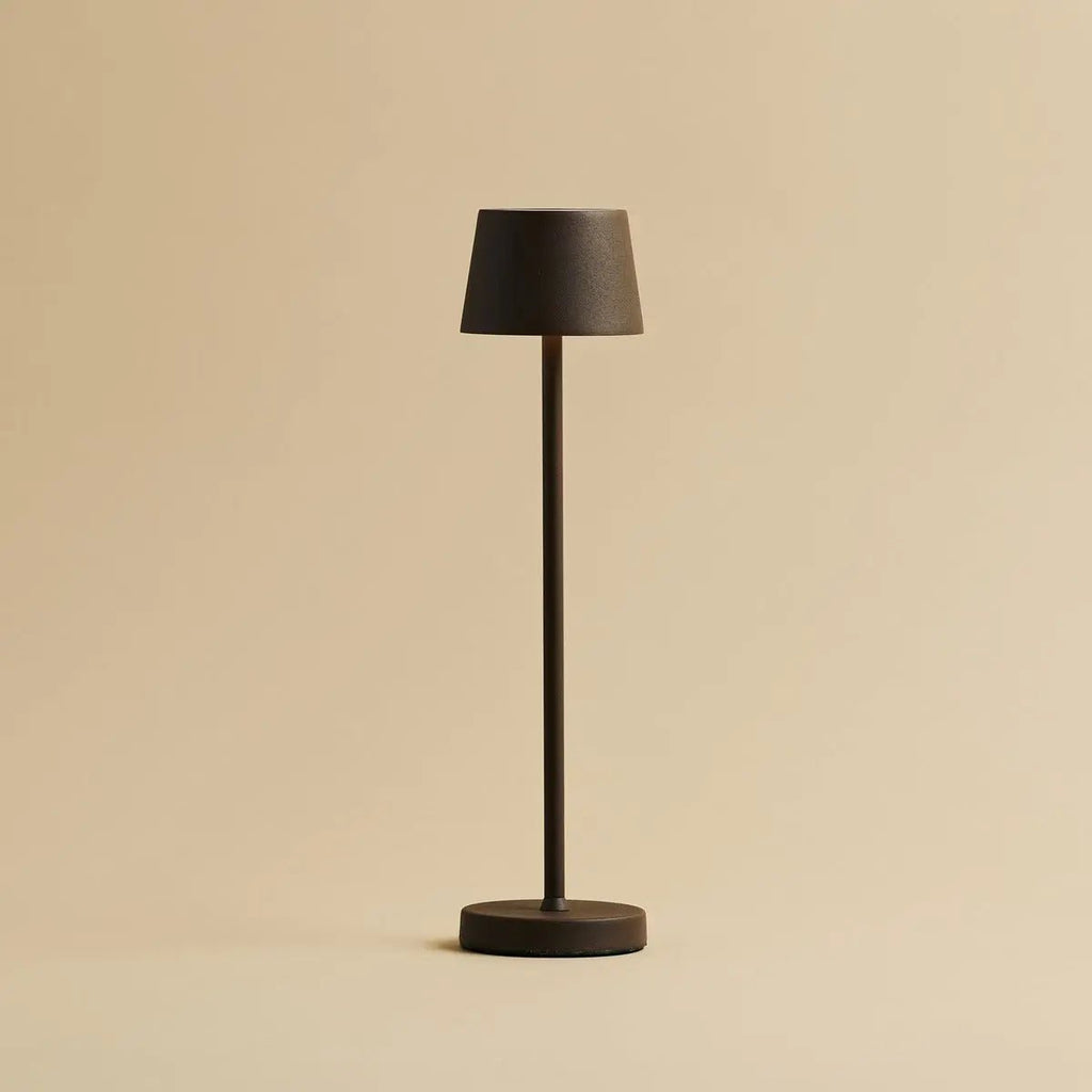 Combi Set Professional - 8 X Vondel Mini Mocha Brown Brown Rechargeable Table Lampes et 1 X Station centrale Station de charge sans fil avec Q1-Technology - Parfait pour les restaurants, l'hospitalité et les hôtels