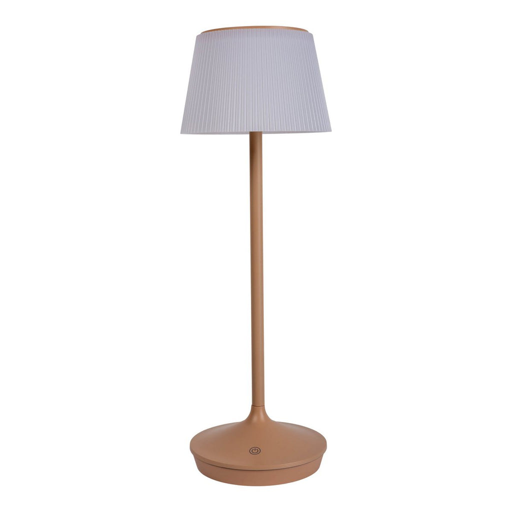 Lampe de batterie solaire "Emmi" - Marron et blanc