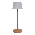 Lampe de batterie solaire "Emmi" - Marron et blanc