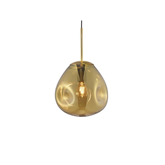 Lampe à Suspension en Verre Soufflé Petite
