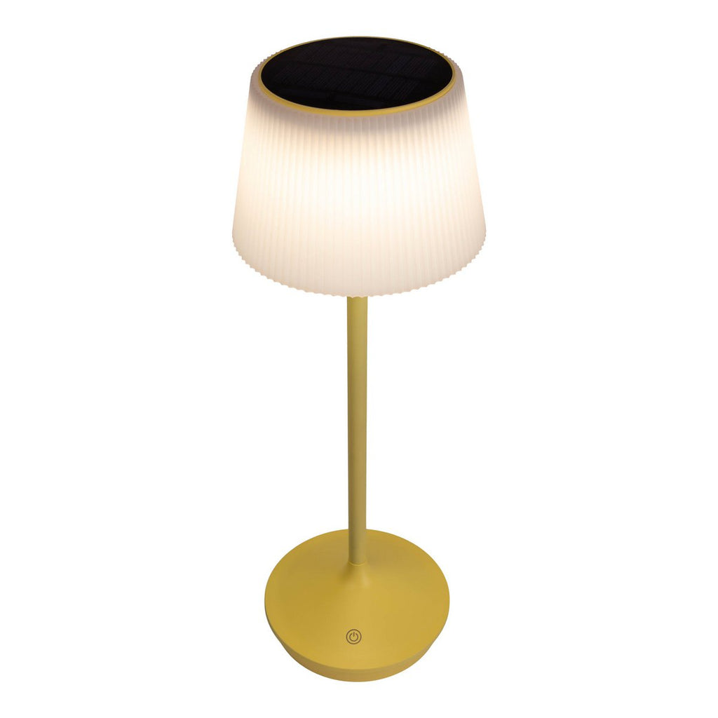Lampe de batterie solaire "Emmi" - Jaune et blanc