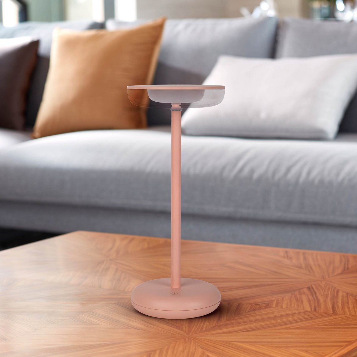 Lampe de table à batterie « PASI » - Rose