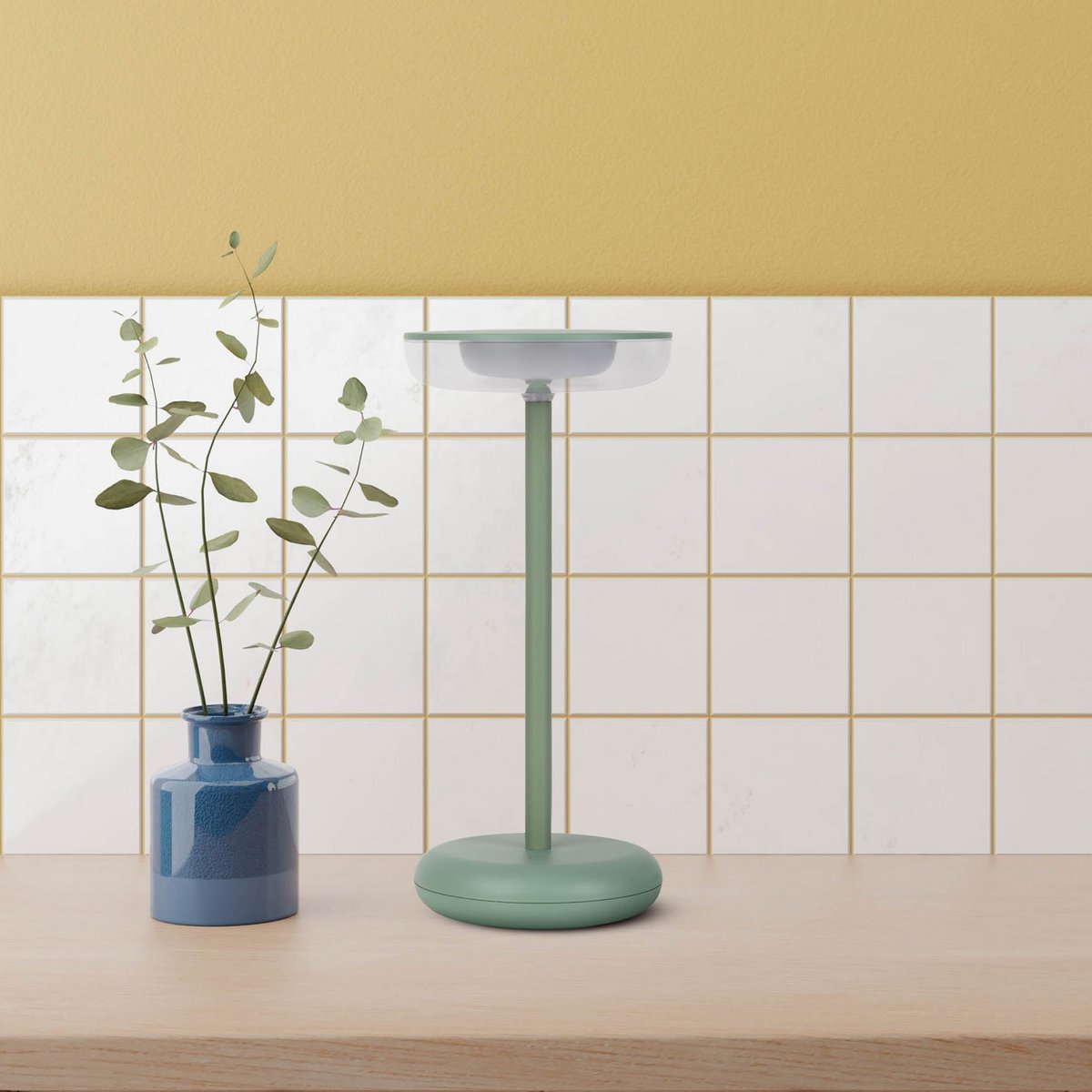 Lampe de table à batterie « PASI » - Vert menthe