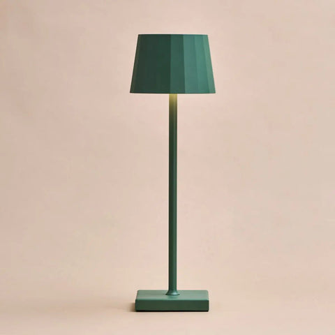 Wouter Sage Green Rechargeable Table Lampe - Charge sans fil, Dimmable, durée de vie de la batterie de 120 heures
