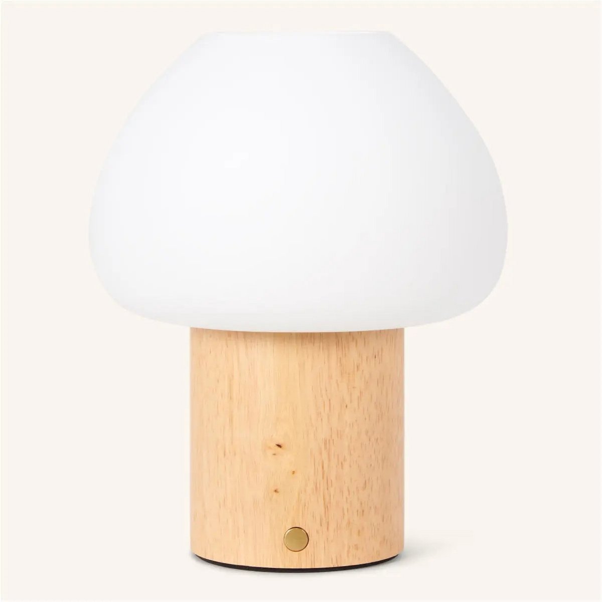 Lampe en bois "Fynn" marron clair – rechargeable, variable et élégante