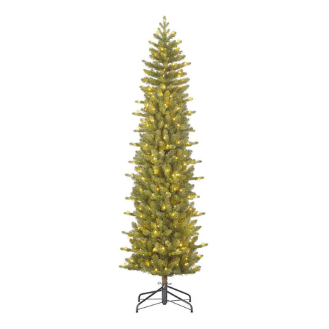 Sapin de Noël Artificiel Harma Narrow avec Éclairage LED - H260 x Ø73 cm - Vert