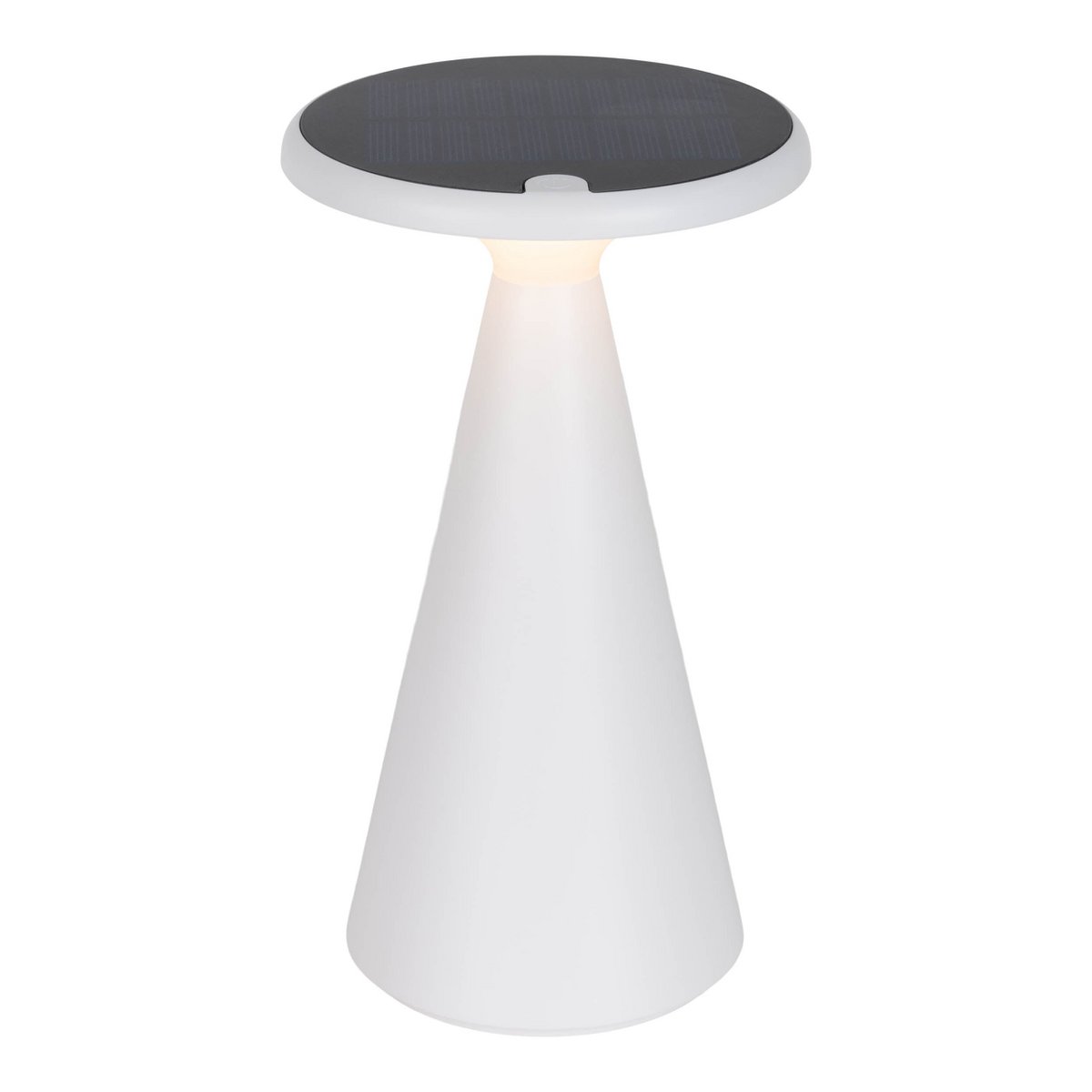 Lampe de table de batterie solaire légère PALU - Blanc pour Extérieur et Intérieur