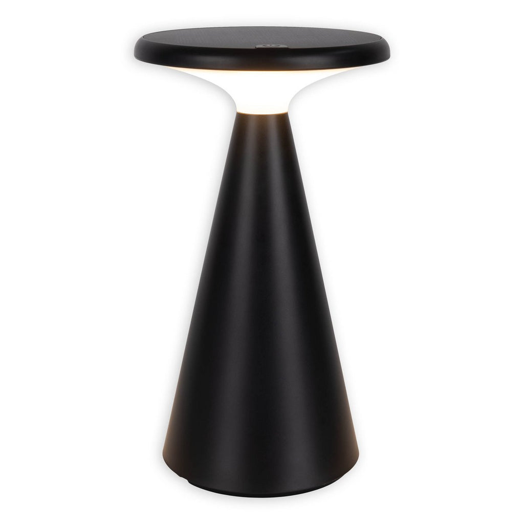 Lampe de table de batterie solaire légère PALU - Noir pour Extérieur et Intérieur