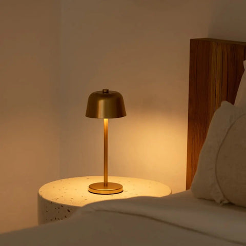 Lampe de table rechargeable Anton dorée | Éclairage élégant et sans fil
